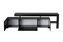 Hanah Home Beliz - Soporte de TV Madera Negro